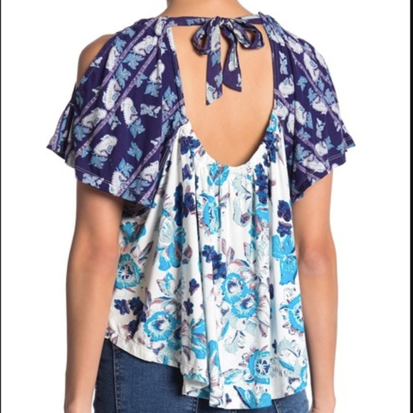 free people | baja babe cold shoulder blouse - Picture 2 of 2